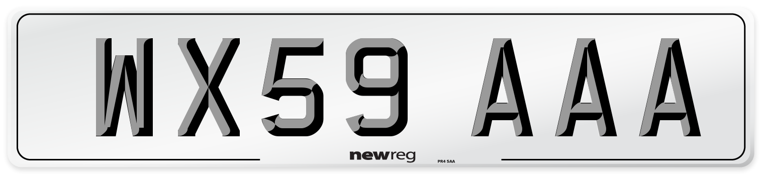 WX59 AAA Number Plate from New Reg